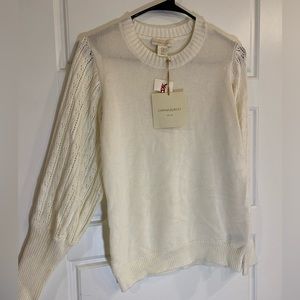 Medium Cynthia Rowley cream sweater